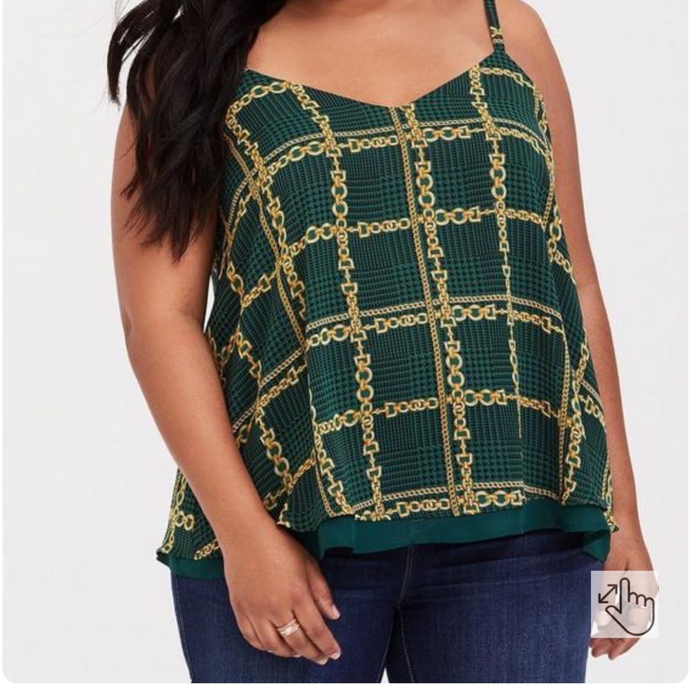 Torrid Sophie Chiffon Double Layer Cami